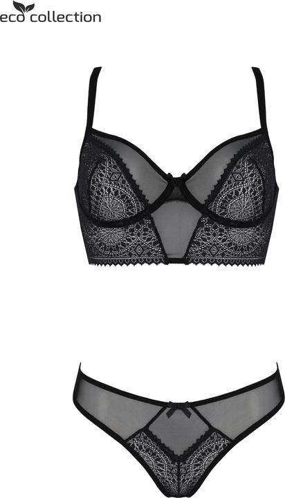 Actual product image ECO Collection Drosera Bra set black (XL)