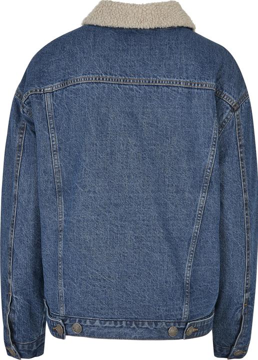 Actual product image Urban Classics Ladies Oversized Sherpa Denim Jacket (M)