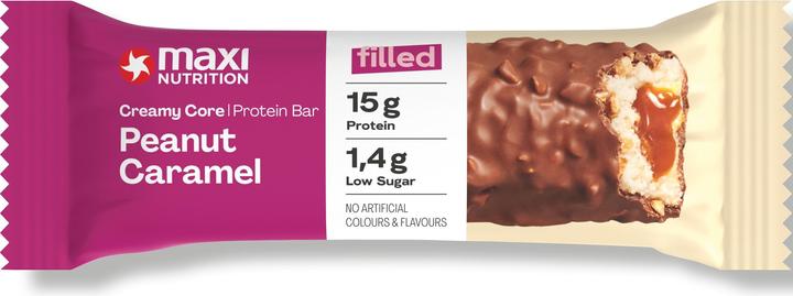 Actual product image Maxi Nutrition Creamy Core Caramel/Peanut bar, 12 x 45 g (540 g, 12 pcs.)