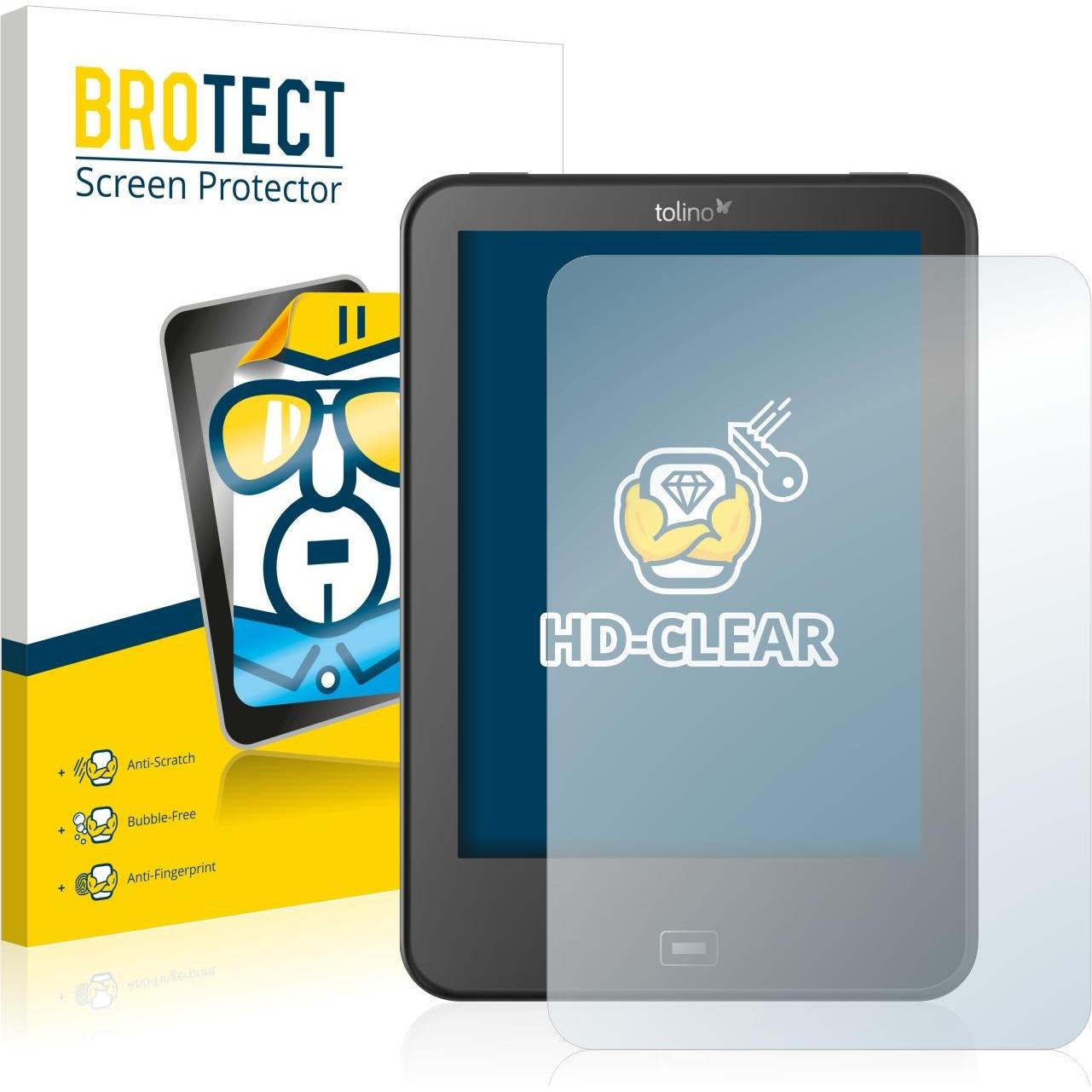 BROTECT Schutzfolie Displayschutz Klar (vision 4 HD), eReader Zubehör, Transparent