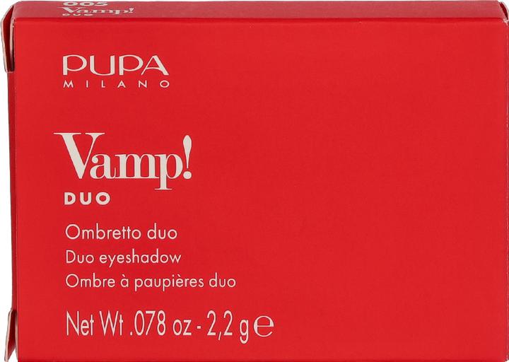 Actual product image Pupa Milano Pupa - Vamp Compact Duo Double Eyeshadow 005 2.2G (005 Milk Chocolate)