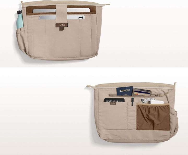 Produktbild tomtoc Terra-T38 Puffy Laptop Tote Bag, 13.5L, beige (16", Universal)