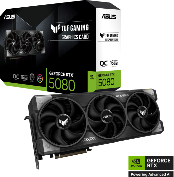 Actual product image ASUS TUF RTX 5080 GAMING OC (16 GB)
