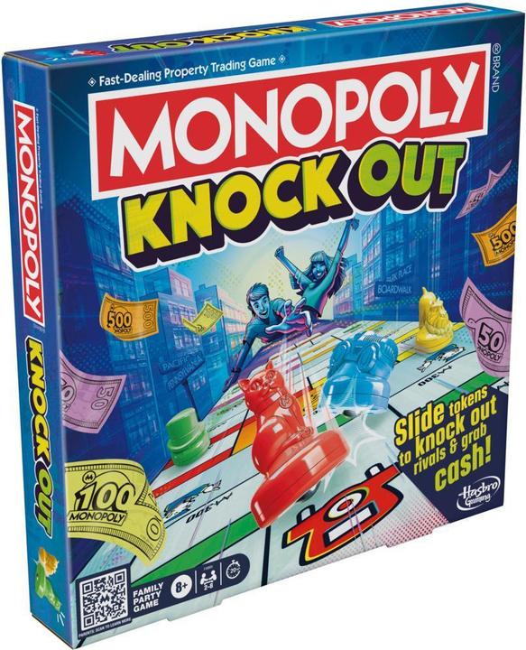Actual product image Hasbro Monopoly - Knockout (Danish, 2 - 8 Players)