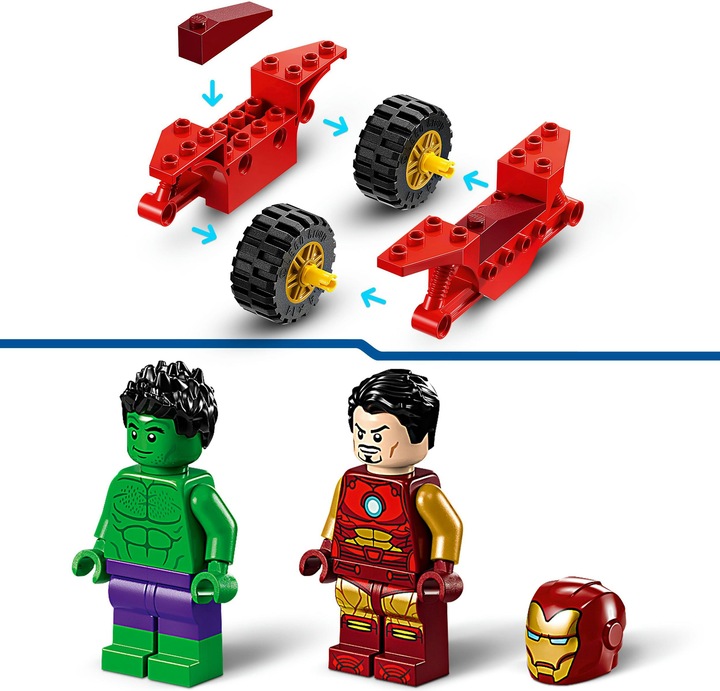 Immagine prodotto LEGO Iron Man con la moto e Hulk (76287, LEGO Marvel)