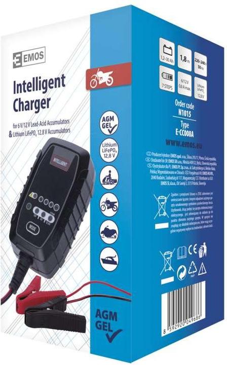 Produktbild Emos Autobatterieladegerät /12V 0,8A (12V, 6V, 0.80 A)