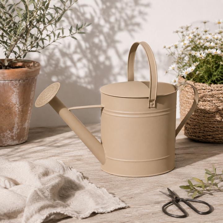 Produktbild Mojawo Giesskanne Blechkanne Metallkanne Kanne Dekokanne Hellbraun 7,5 Liter (7.50 l)