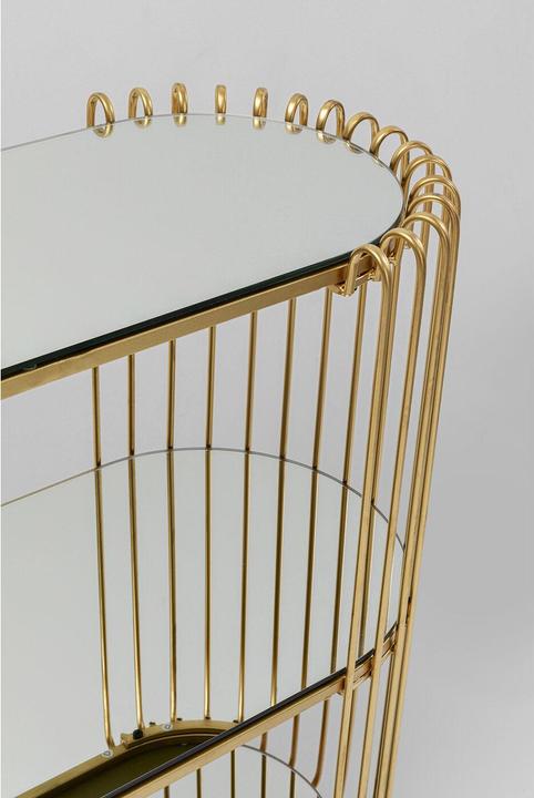 Kare Design Konsole Wire Brass 81x78cm