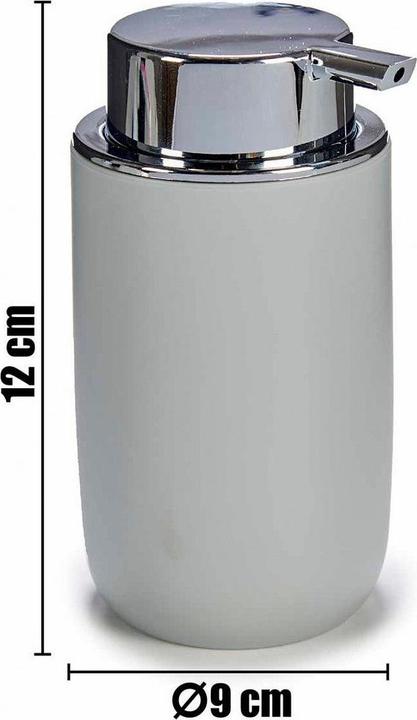 Actual product image Berilo set 4 pieces gray bathroom articles