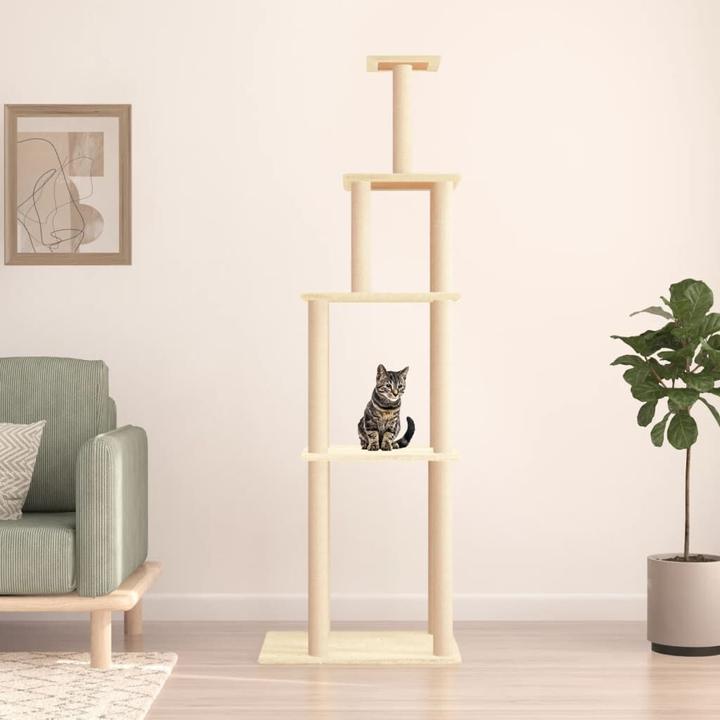 Produktbild vidaXL Kratzbaum (183 cm, Creme)