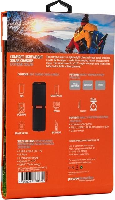 Actual product image Powertraveller Extreme Solar (5 W, 0.29 kg)