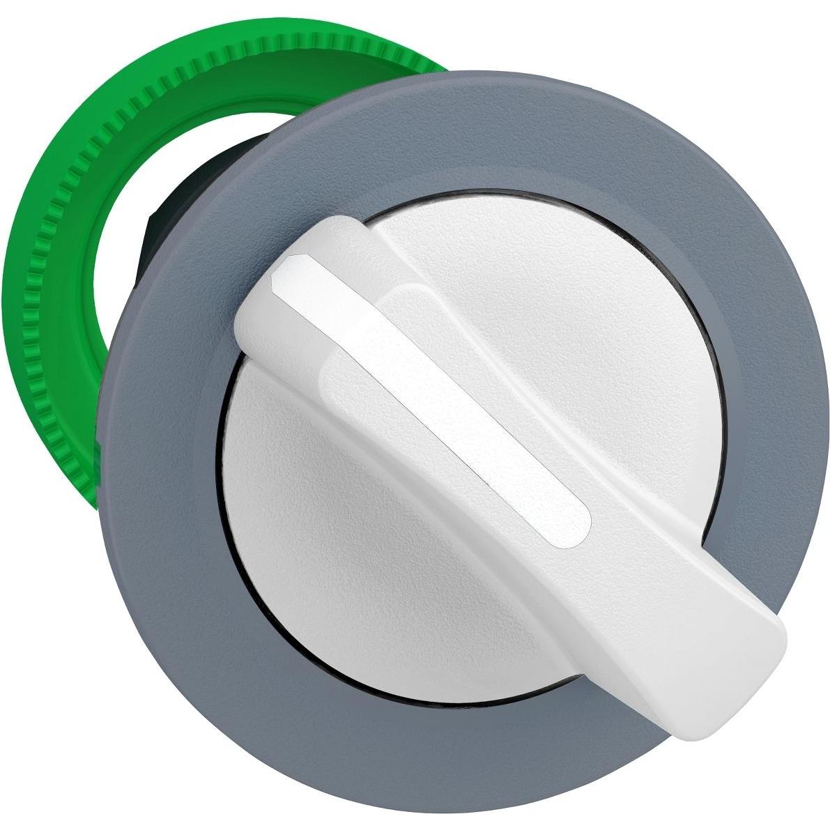 Schneider Electric Wahlschalter, Kunststoff, Front, 30mm, ZB5FDCUST03, Taster + Schalter, Weiss