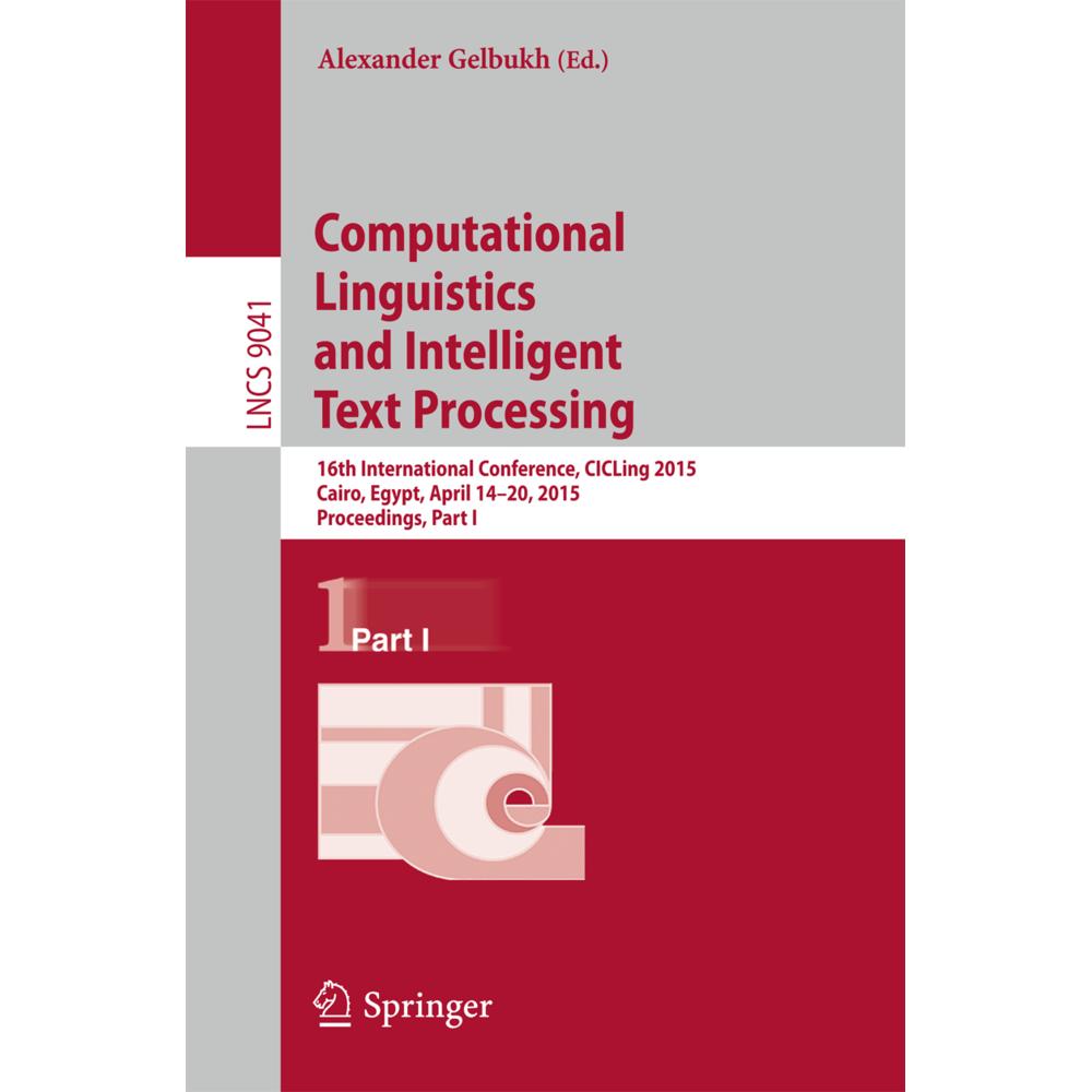 Computational Linguistics and Intelligent Text Processing, Fachbücher von Alexander Gelbukh