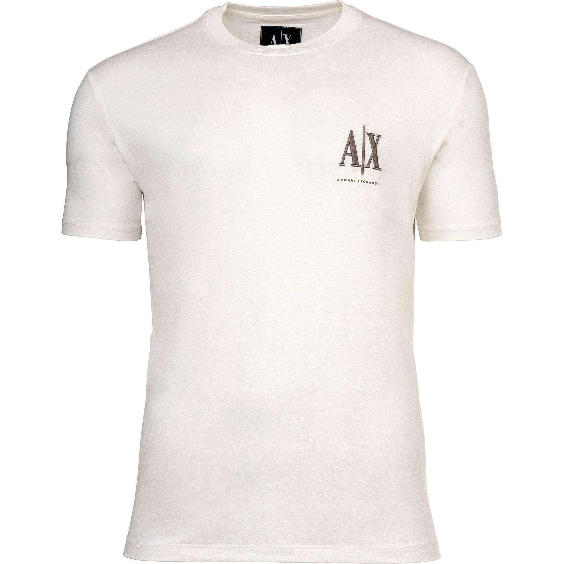 Armani Exchange, Herren, Shirts, T-Shirt, Weiss, (S)