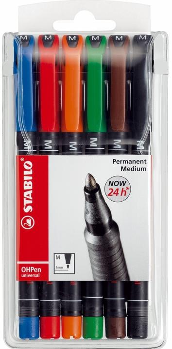 Image du produit STABILO Stylo permanent OHPen universal (6x)