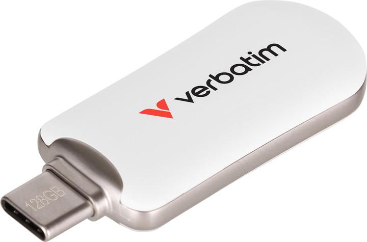 Produktbild Verbatim Plectra White 128GB USB-C Flash Drive 30229 (128 GB, USB-C)