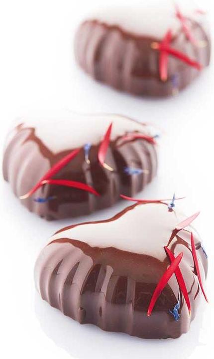 Produktbild Martellato Silikonform Satin Herzen