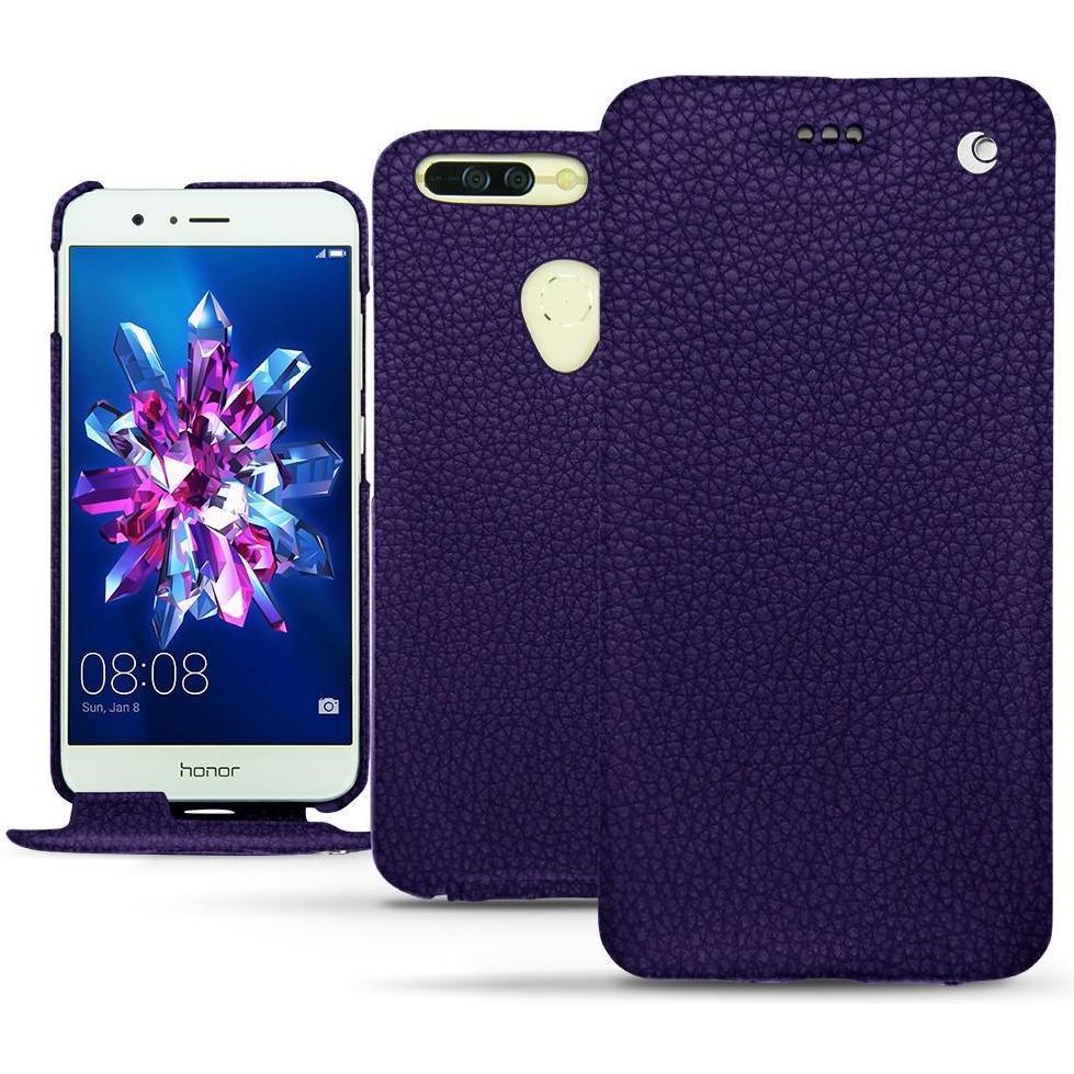 Noreve Lederschutzhülle vertikal (Honor 8 Pro), Smartphone Hülle, Violett