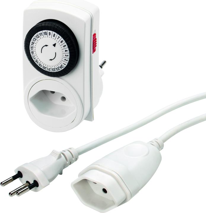 Immagine prodotto Steffen Prolunga Td 3x1mm 5m bianco T12/T13 con timer (5 m, Tipo 13)