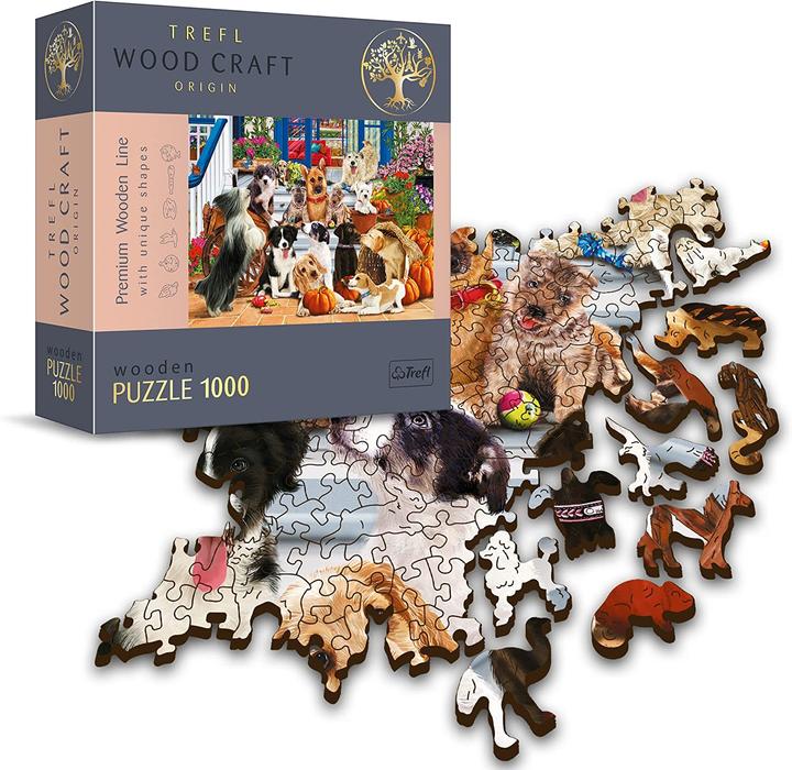 Produktbild Trefl Holzpuzzle 1000 Teile - Hunde (1000 Teile)