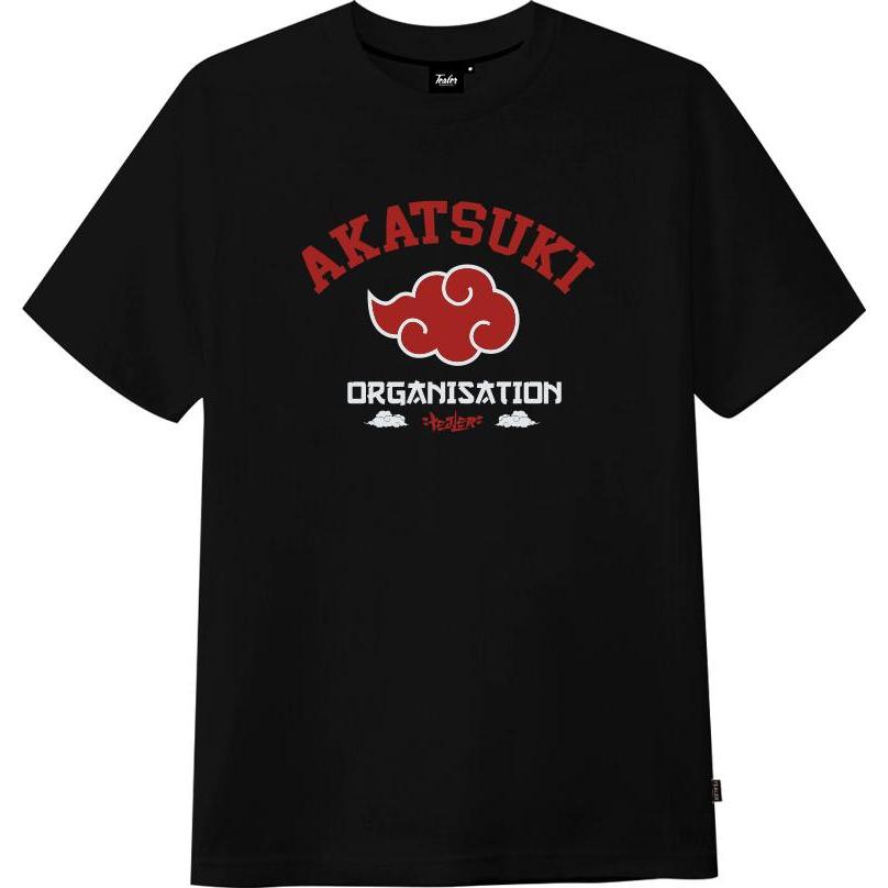 Tealer, Herren, Shirt, t-hirt mit kurzen ärmeln univerity akatuki, Schwarz, (S)