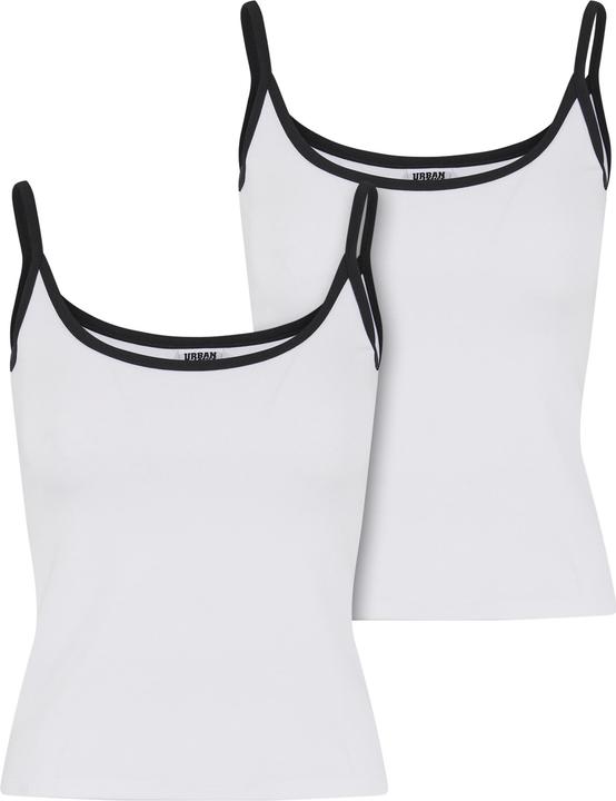 Produktbild Urban Classics Ladies Contrast Basic Top 2-Pack - 190989 (M)