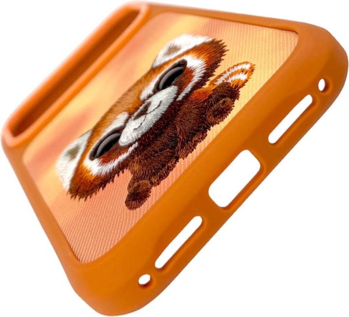 Produktbild Etuui Case Nimmy Big Eyed Pet 2.0 Raccoon for iPhone 17 Pro Max orange (Apple iPhone 17 Pro Max)