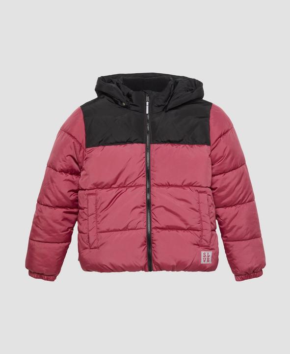 Produktbild S.Oliver Outdoor-Jacke Steppjacke mit Fleecefutter und abnehmbarer Kapuze (S)