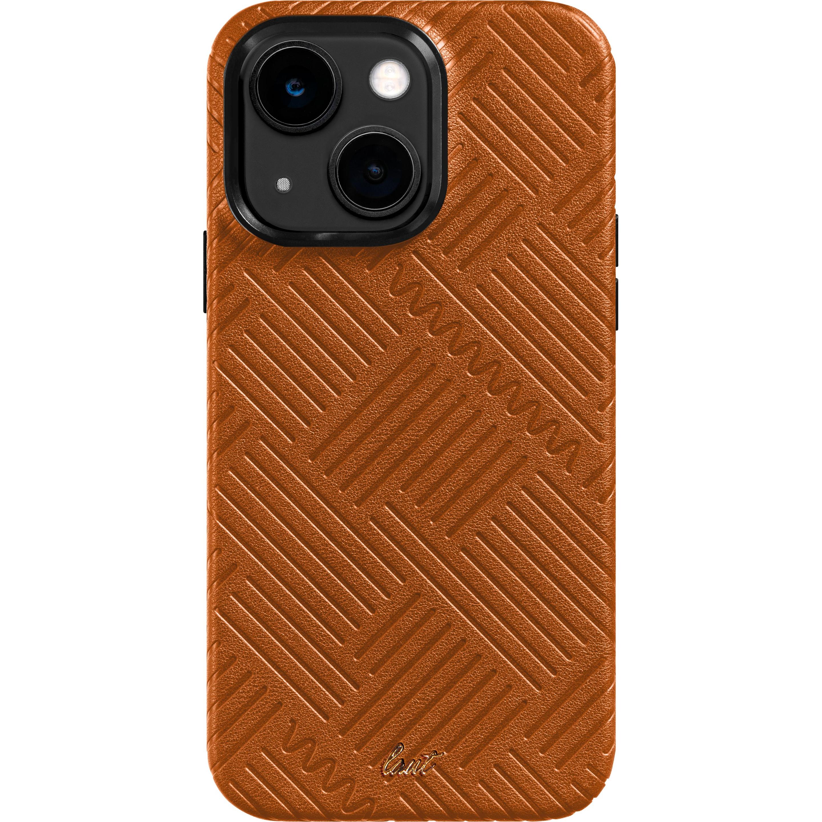 Laut Motif (Apple iPhone 14 Plus), Smartphone Hülle, Braun