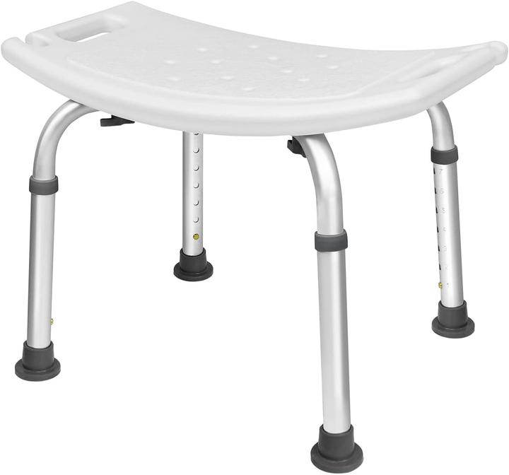 Uisebrt Höhenverstellbarer Duschhocker (bis 136 kg) (136 kg)