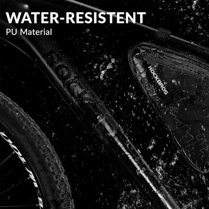 Productafbeelding Rockbros B39-2 waterdichte fietstas voor frame - zwart (1.50 l, Frametas)