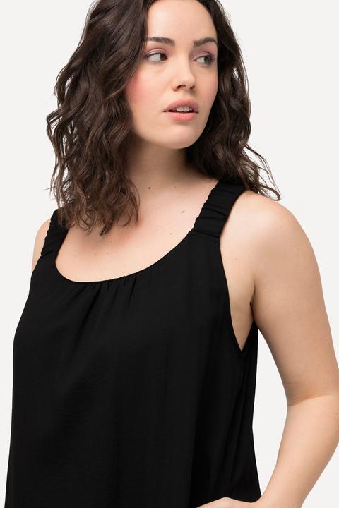 Produktbild Ulla Popken Midikleid, Elastikträger, Rundhals, ärmellos, Taschen (42, 44)
