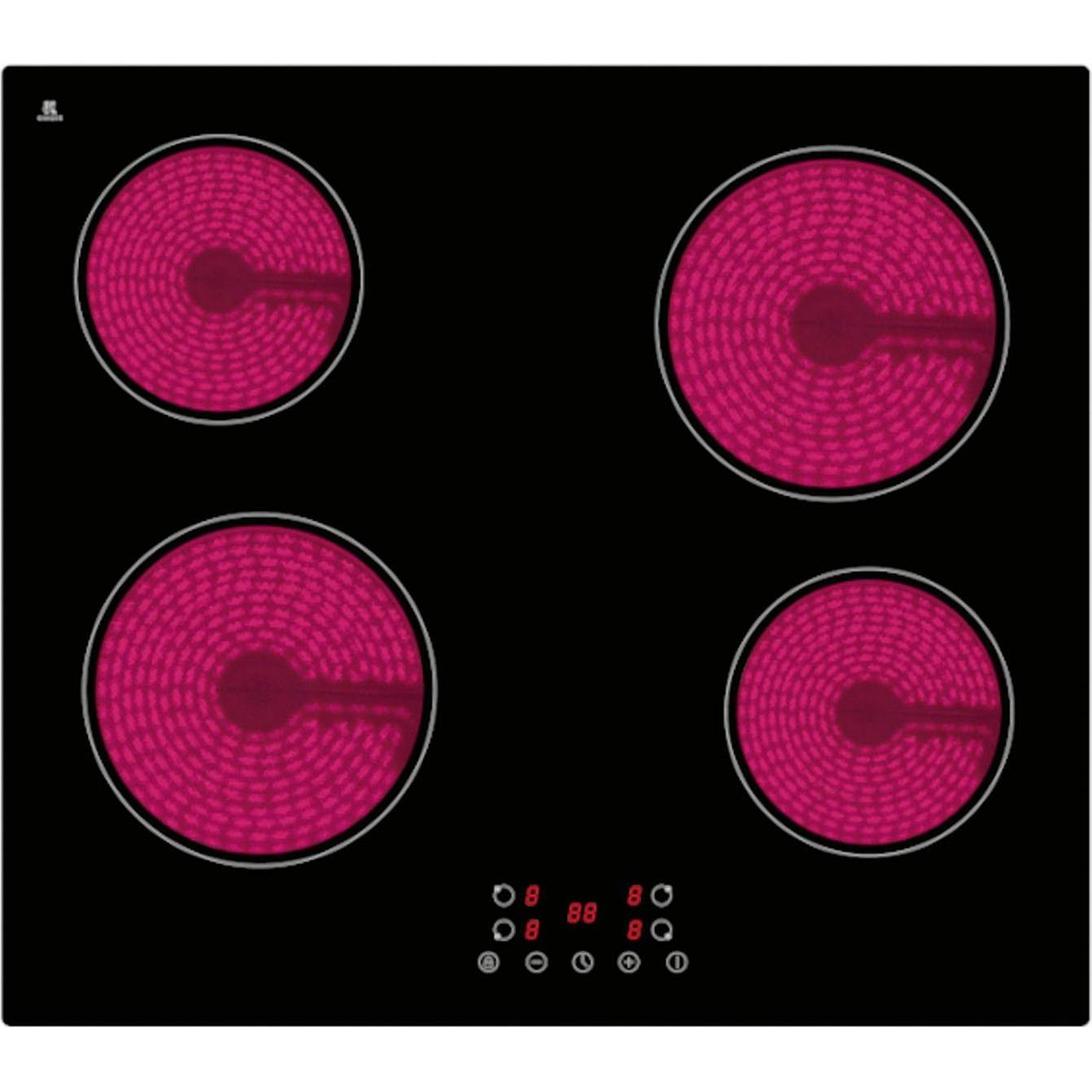 Pkm Nero Piano Cottura In Vetroceramica Kf4 G, Piano Di Cottura,