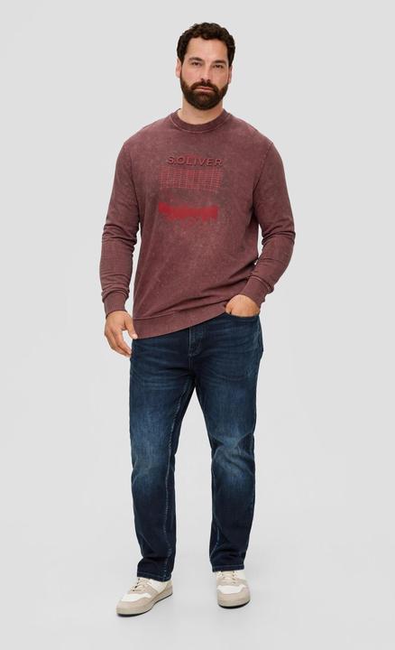 Produktbild s.Oliver Sweatshirt Sweatshirt mit Grafik-Print (3XL)