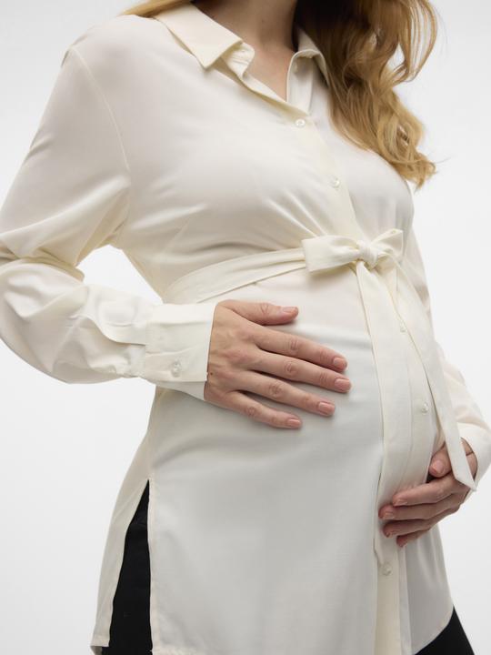 Produktbild Mamalicious Normal geschnitten Hemdkragen Ärmelbündchen mit Knopf Schmale Ärmel Hemd Hemd (XS)