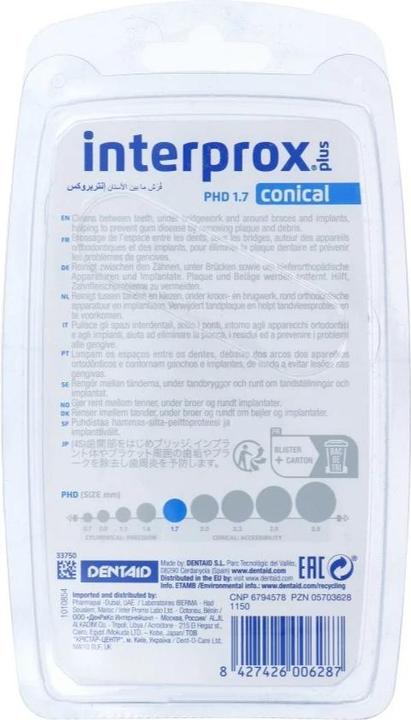 Actual product image Interprox plus conical (6x, 1.30 mm)