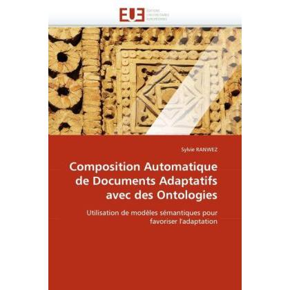 Composition Automatique de Documents Adaptatifs avec des Ontologies, Fachbücher