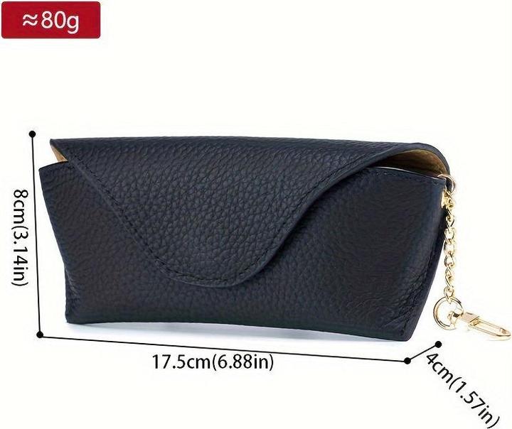 Produktbild Only-Bags.Store Echtes Leder Brillentasche Magnetische Sonnenbrille Lesebrille Box Abdeckung Portable Brillenetui