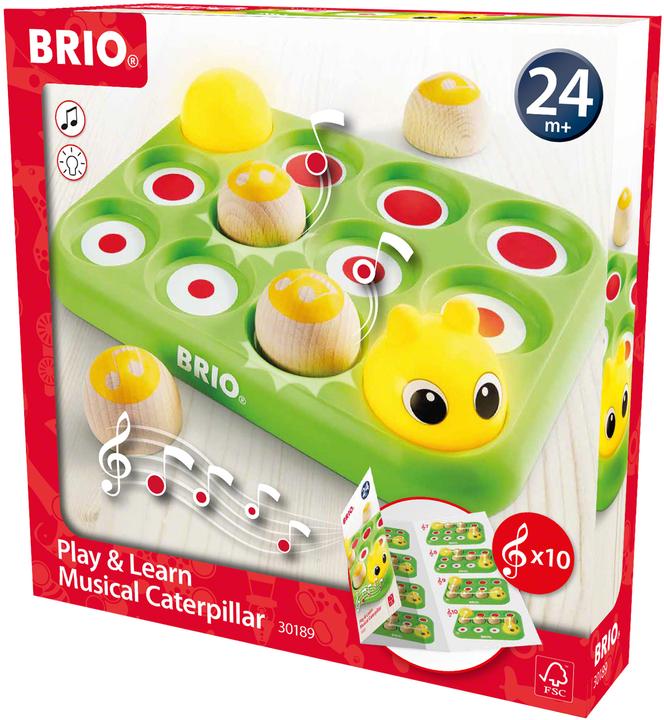 Actual product image Brio Musical Caterpillar (French, German, Slovak, Dutch, English, Finnish, Polish, Italian, Danish, Czech, Swedish, Portuguese, Spanish, Japanese, Norwegian)