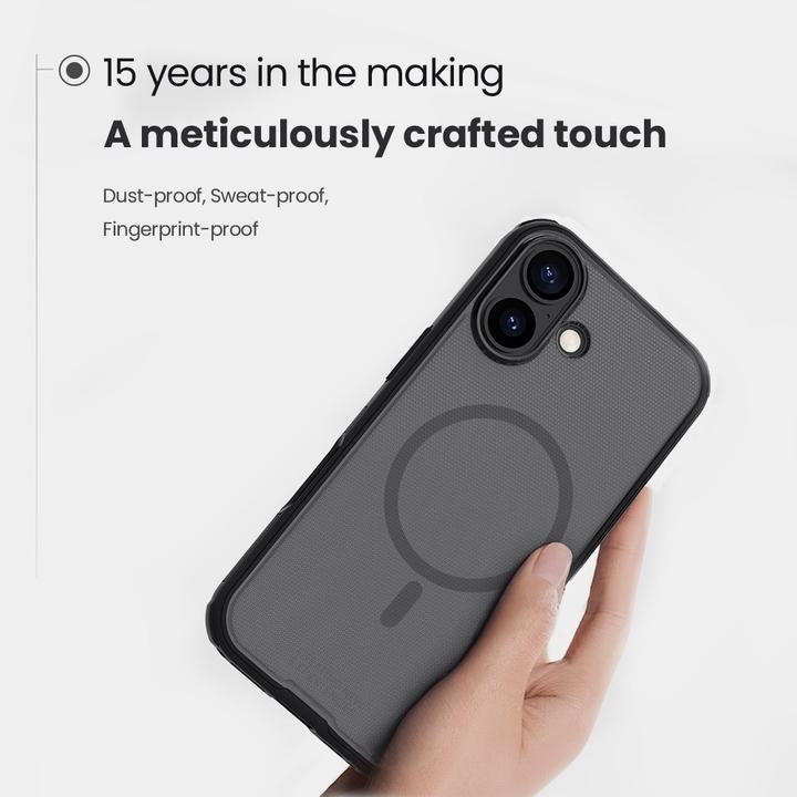 Produktbild Nillkin Super Frosted PRO Magnetic Back Cover für Apple iPhone 17 Transparent Schwarz (Apple iPhone 17)