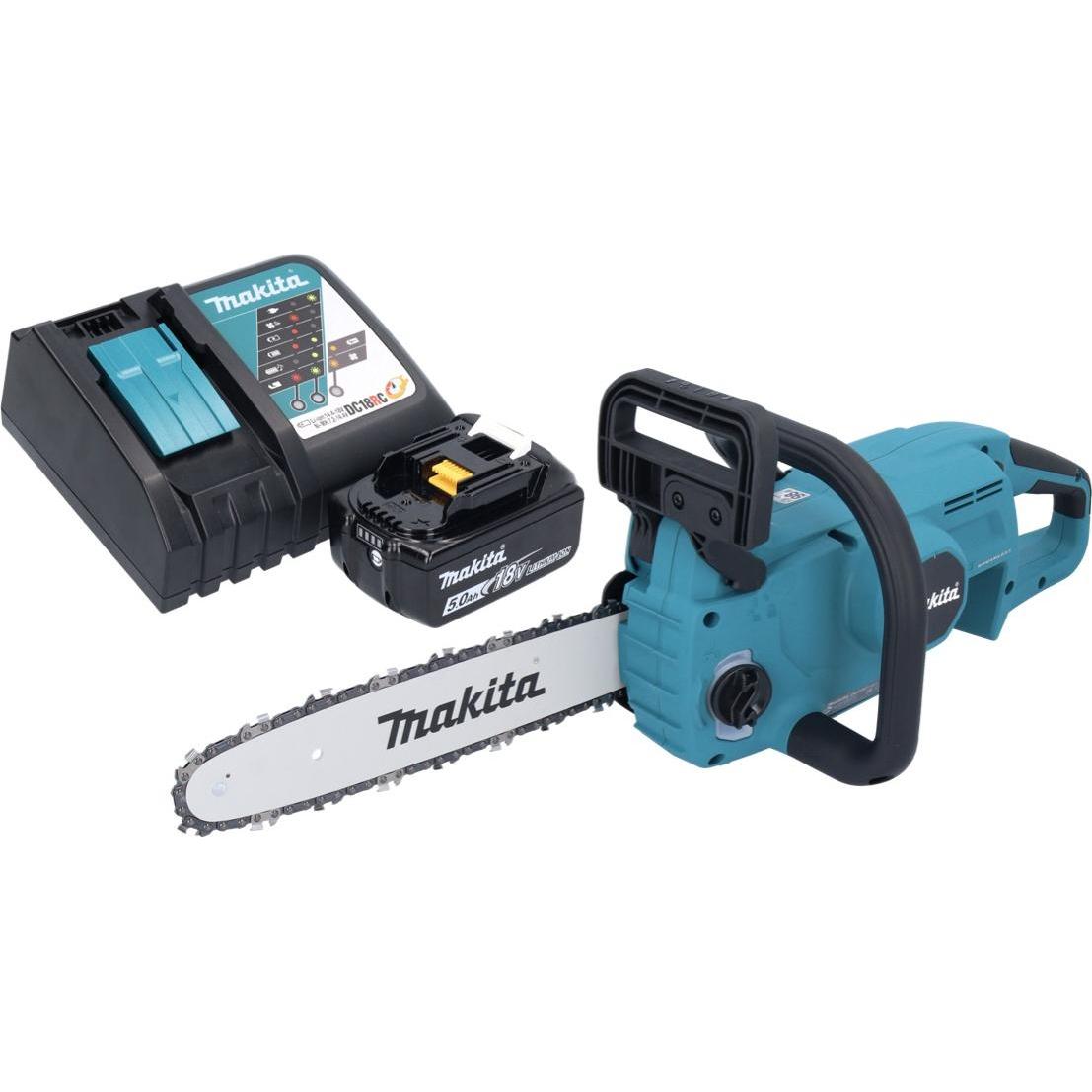 Thumbnail - Makita, Kettensäge, DUC 307 RT1X2 Akku Kettensäge 18 V 30 cm 7,7 m/s Brushless + 1x Akku 5,0 Ah + Ladegerät (Akku Kett...