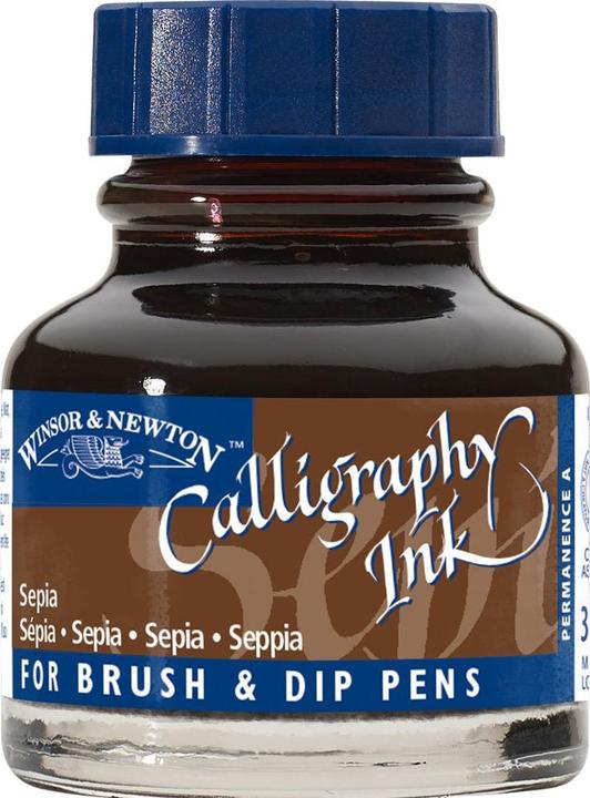 Immagine prodotto Winsor & Newton Inchiostro Calligrafia Inchiostro seppia (1 pz., Marrone)