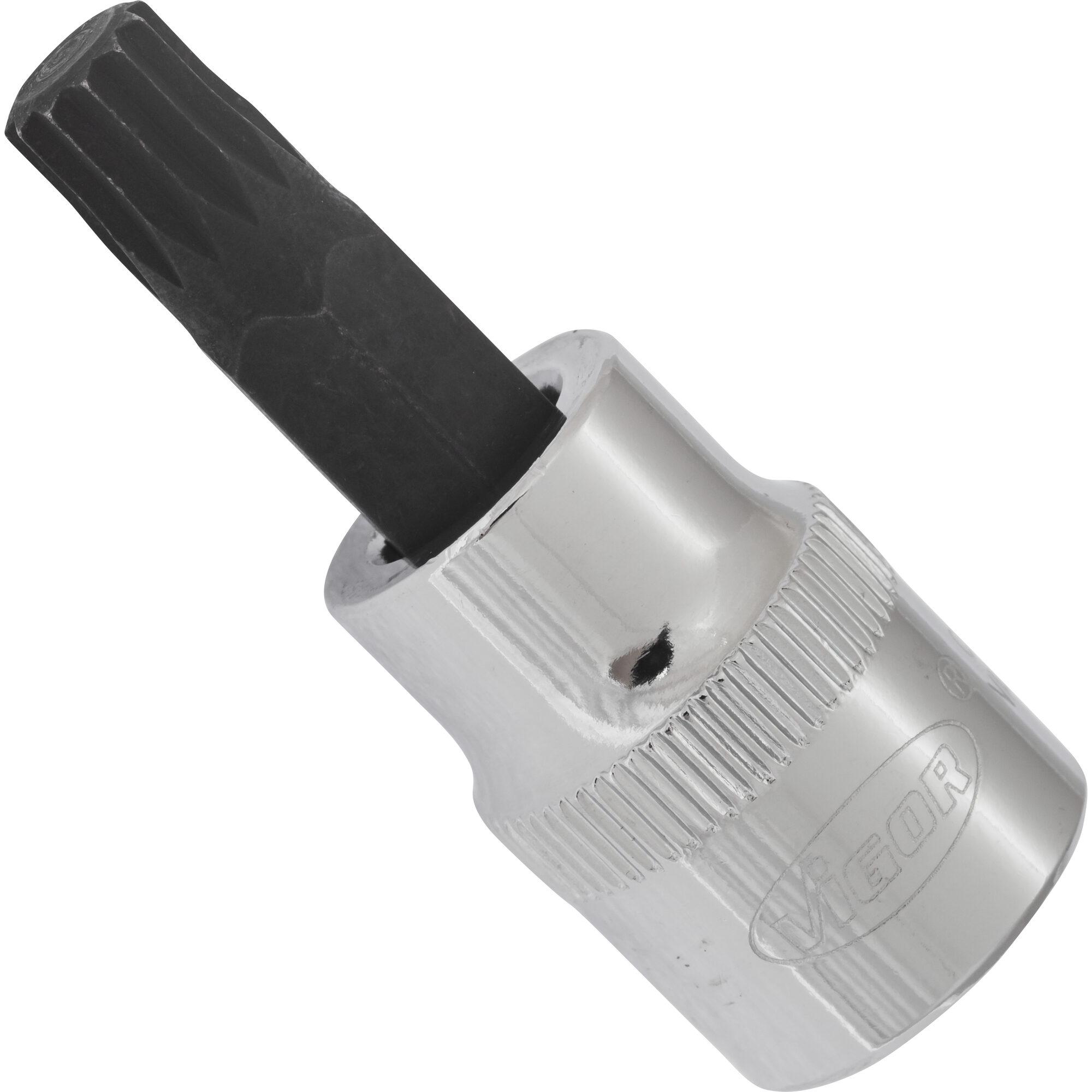 Vigor, Steckschlüssel + Stecknuss, 3/8"INNENVIELZAHN-SCHRAUB.EINS.M8,48MM