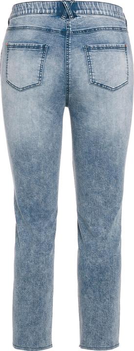 Immagine prodotto Ulla Popken Jeans modello Sarah con vita alta, taglio della gamba aderente e orlo non rifinito (58)