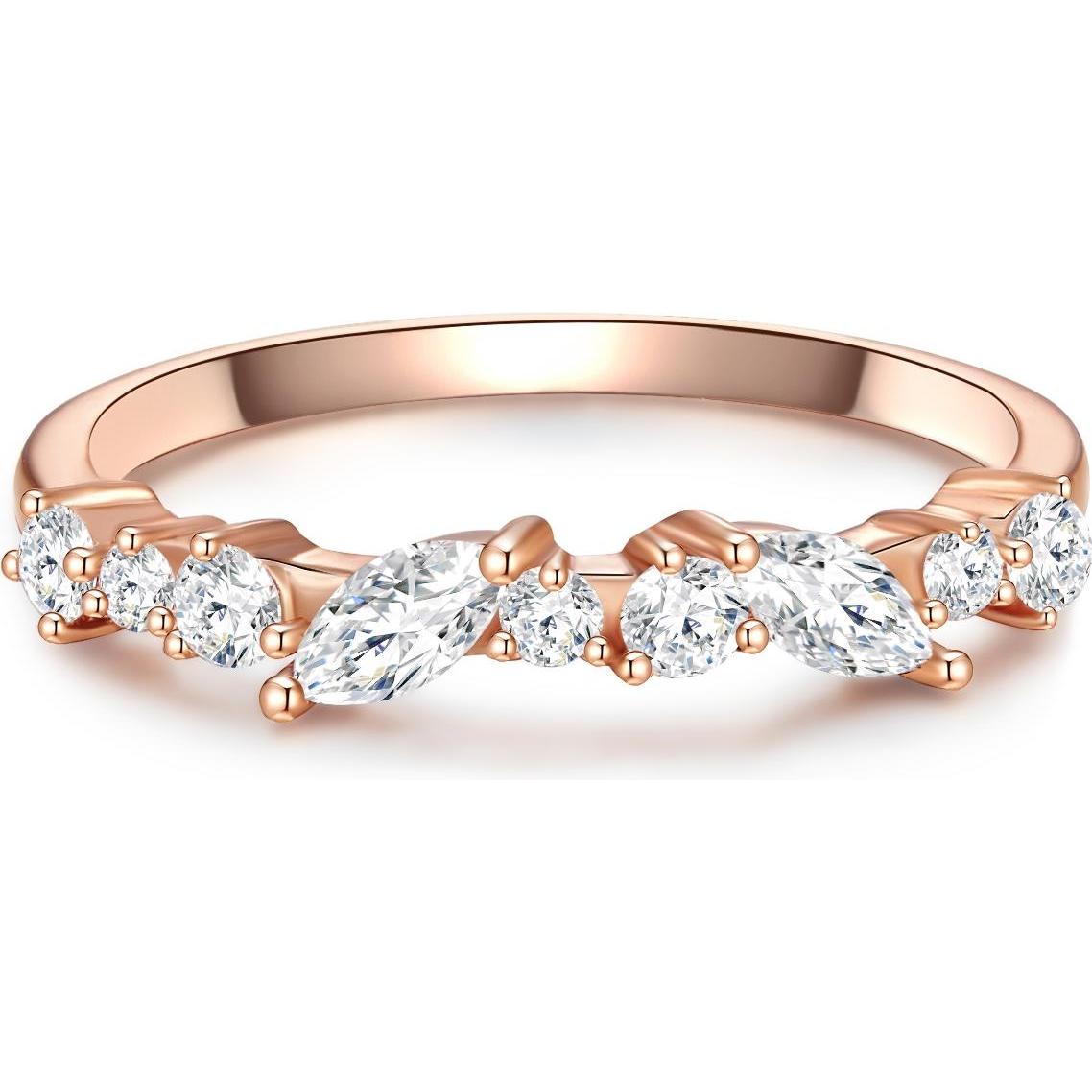 Glanzstücke München, Ring, Damen Sterling Silber Zirkonia roségold - 29898, (60, 925 Silber)