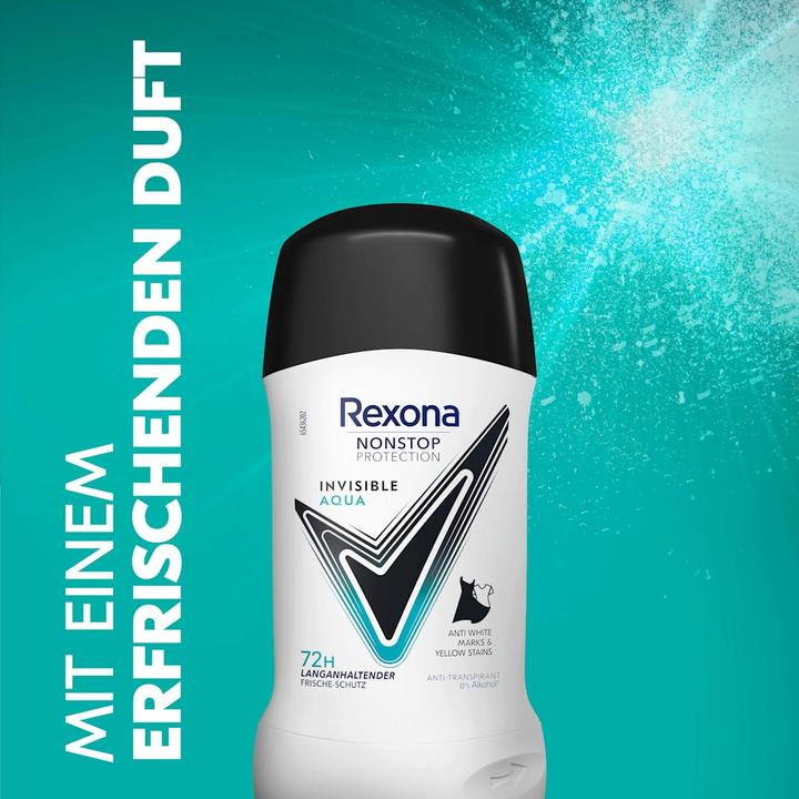 Produktbild Rexona Stick Invisible Aqua (Stick, 85.92 g)