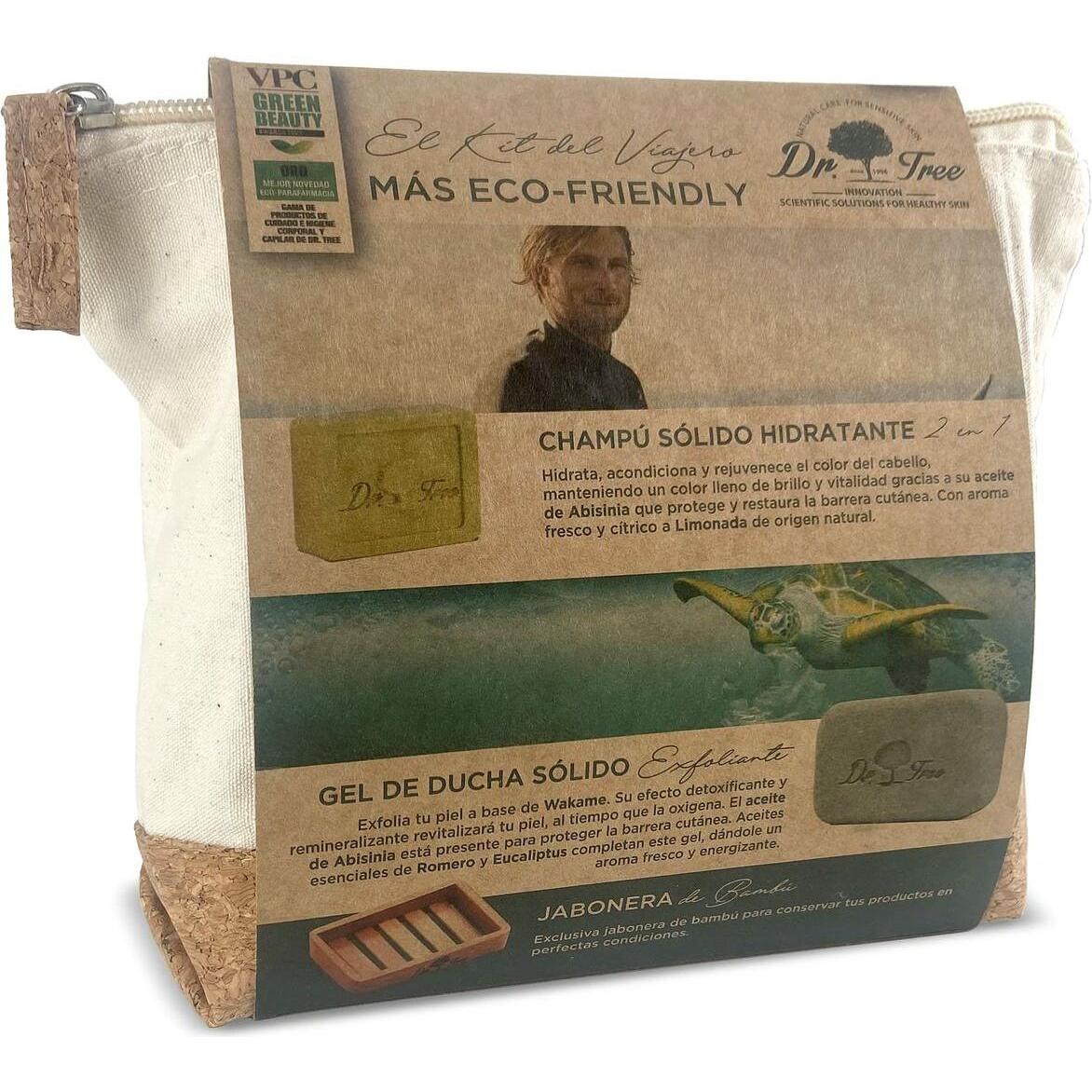 Dr. Tree The Traveller's Kit Feuchtigkeitsshampoo Peeling-Duschgel Bambus-Seifenschale Eco Toiletry B (Körperpflegeset) (45619488)