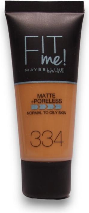 Actual product image Maybelline New York Fit me! Matte&Poreless (334 Warm Tan)