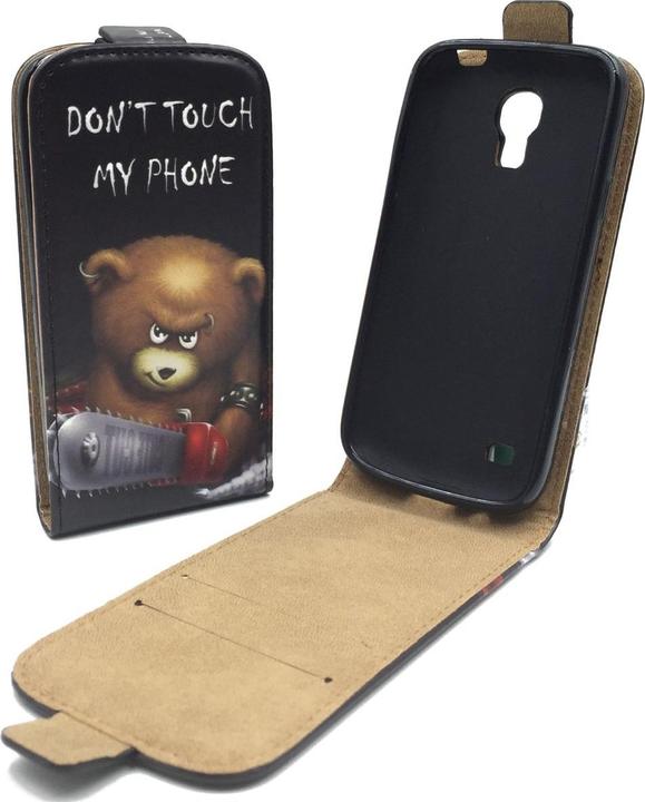 Produktbild König Design Handyhülle für Samsung Galaxy S4 Mini Schutztasche Wallet Cover 360 Case Schwarz (Samsung Galaxy S4 mini)