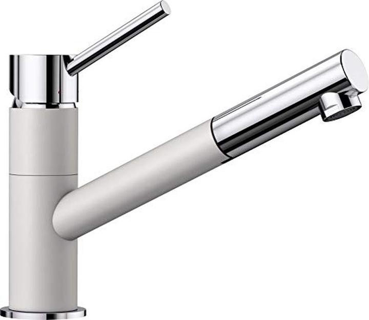 Chrome silver granite white